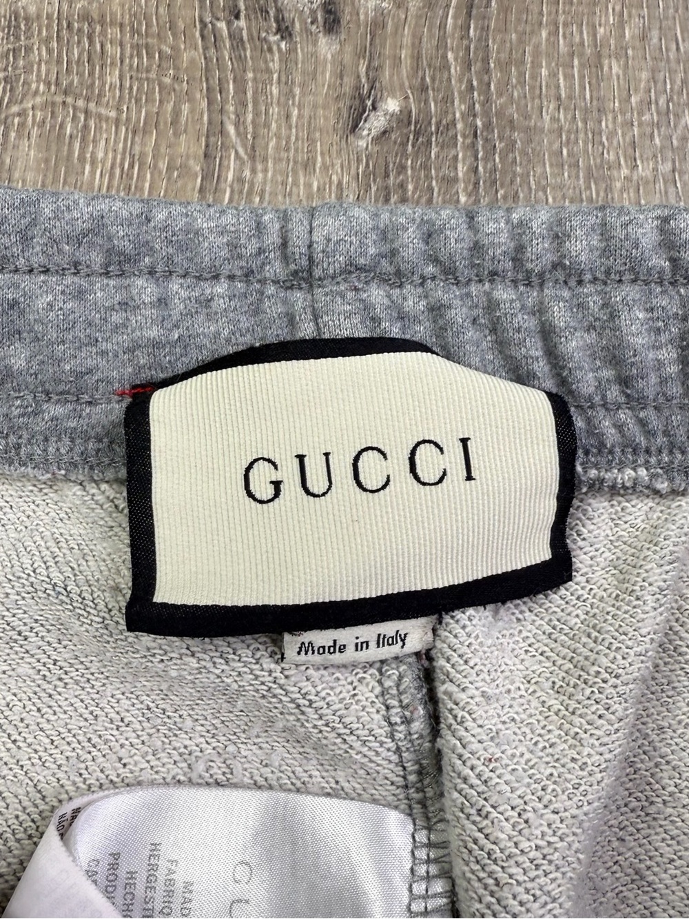 Gucci Gray Sweatpants with Blue Logo Women’s Size L Large - Picture 2 of 16
